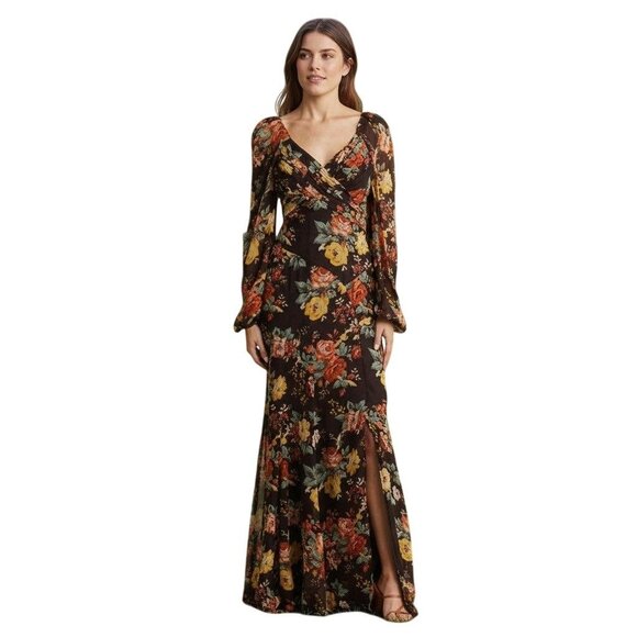 Veronica Beard Avani Floral Silk Maxi Dress NWT - Size 0 - Picture 1 of 8